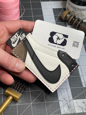 Upcycled Dark Mocha 1 Cardholder Wallet