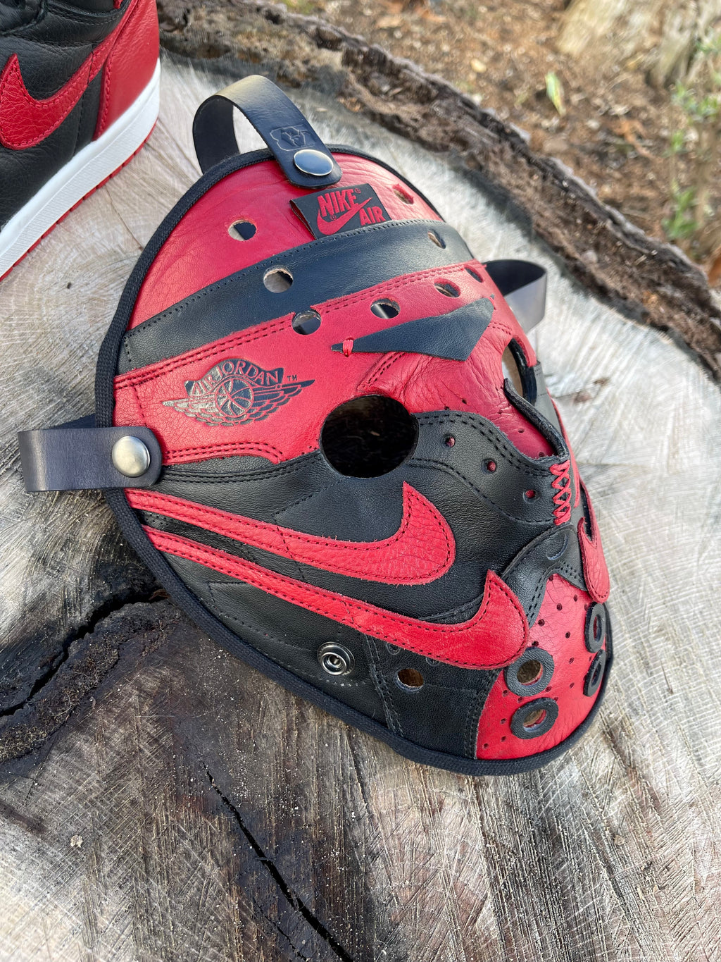 Upcycled Jordan 1 x Jason Voorhees Mask (1/3 v.2025)