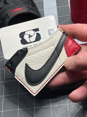 Upcycled Bred Toe 1 Cardholder Wallet